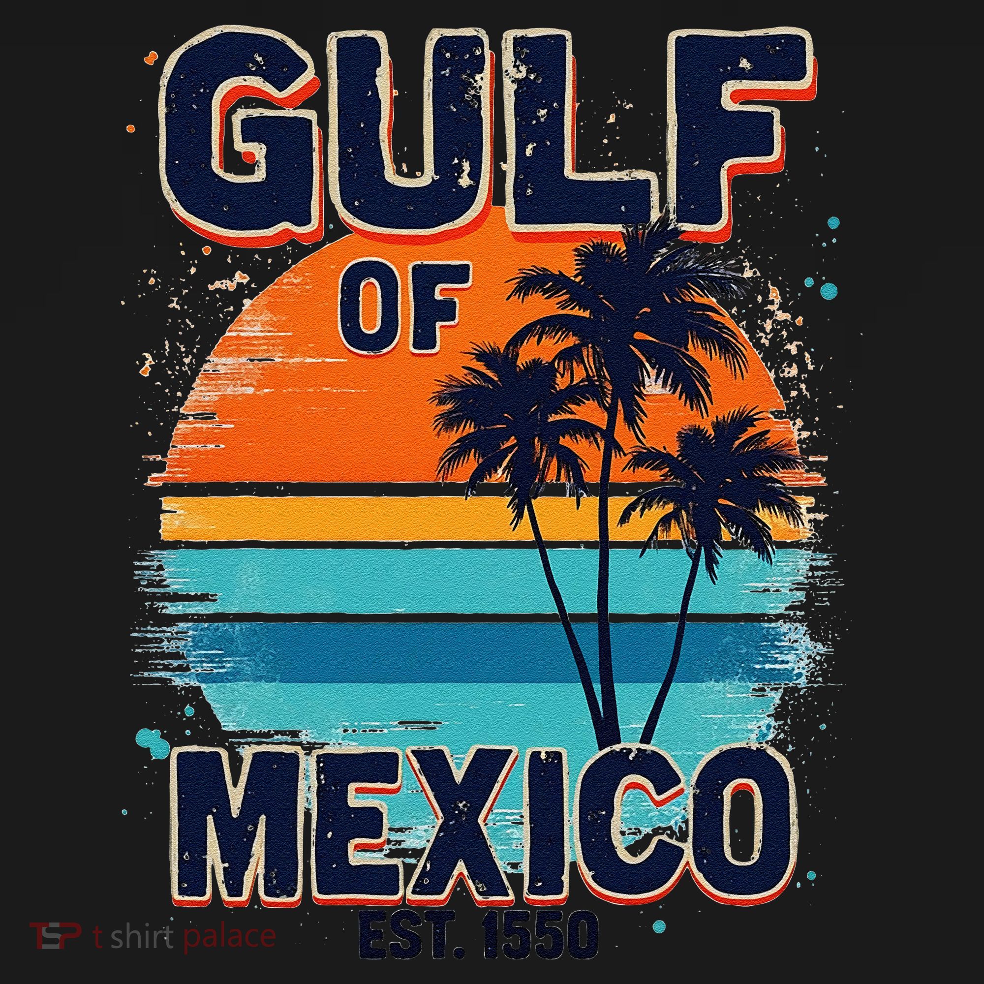 Gulf Of Mexico Since 1550 Retro Beach Apron