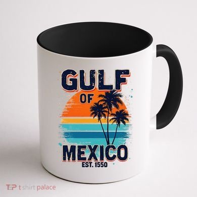 Gulf Of Mexico Since 1550 Retro Beach Coffee Mug back