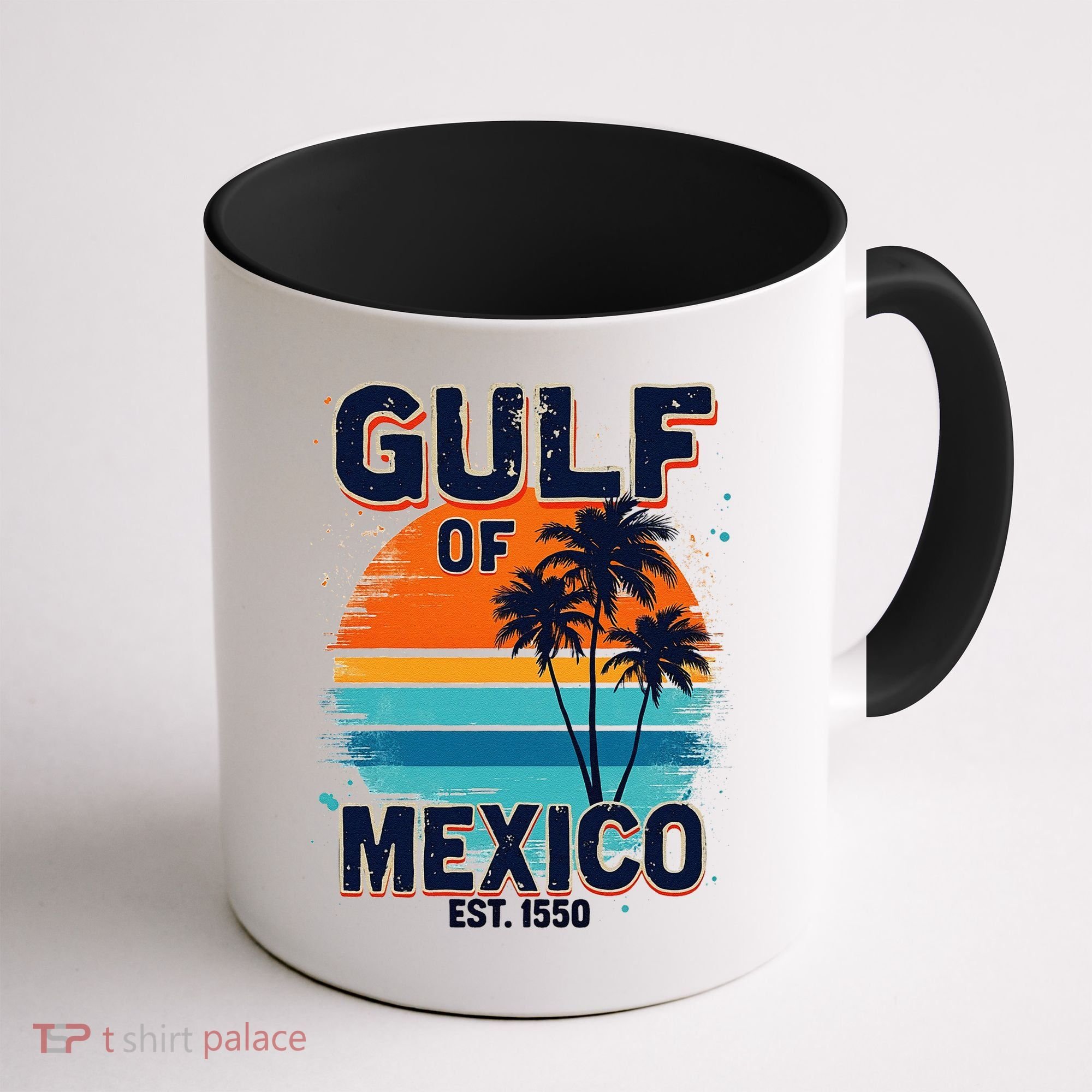 Gulf Of Mexico Since 1550 Retro Beach Coffee Mug