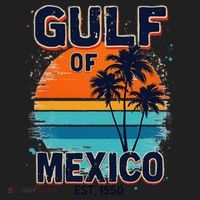 Gulf Of Mexico Since 1550 Retro Beach Beanie thumb 2