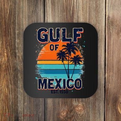 Gulf Of Mexico Since 1550 Retro Beach Coaster