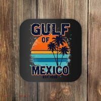 Gulf Of Mexico Since 1550 Retro Beach Coaster thumb 0