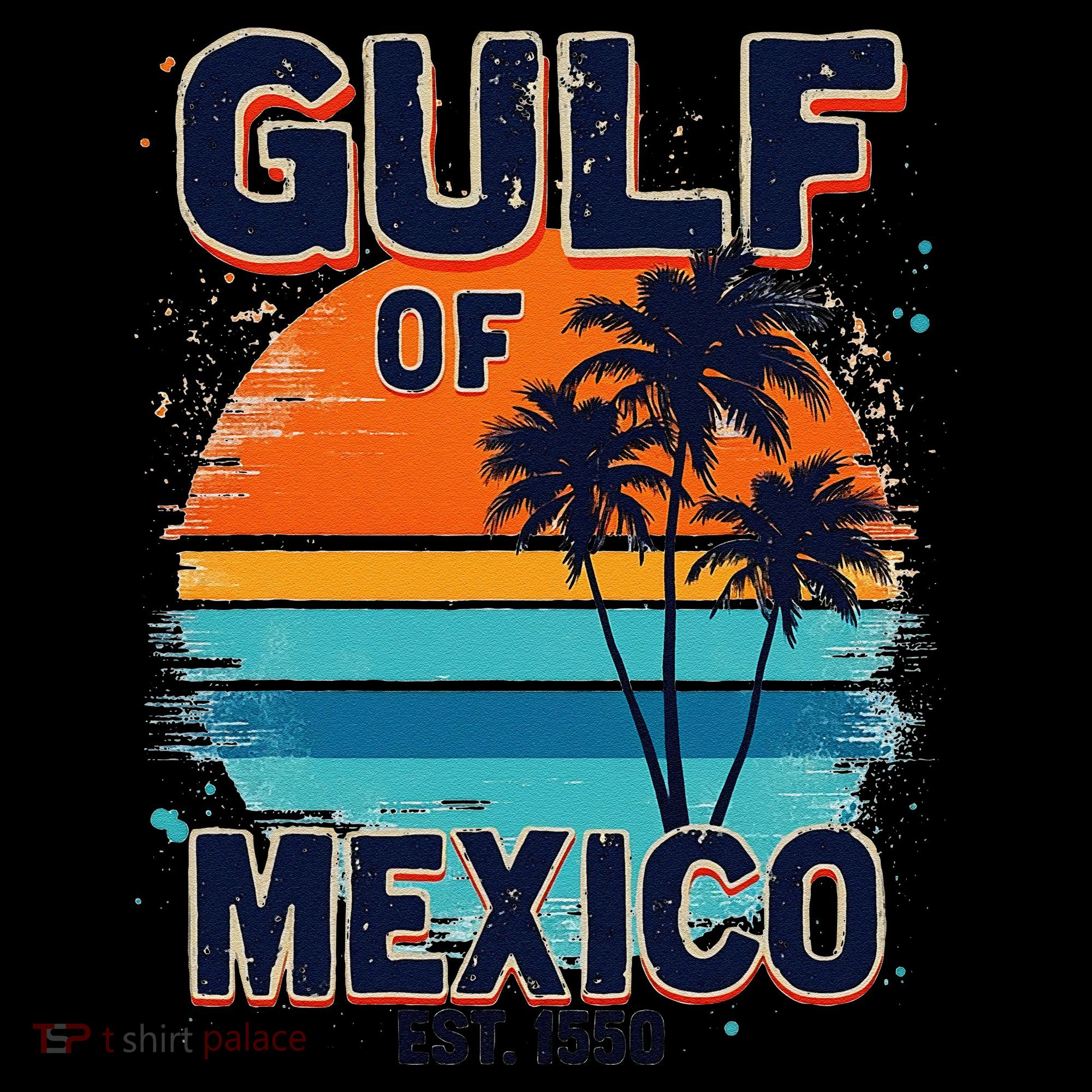 Gulf Of Mexico Since 1550 Retro Beach Women's Hoodie