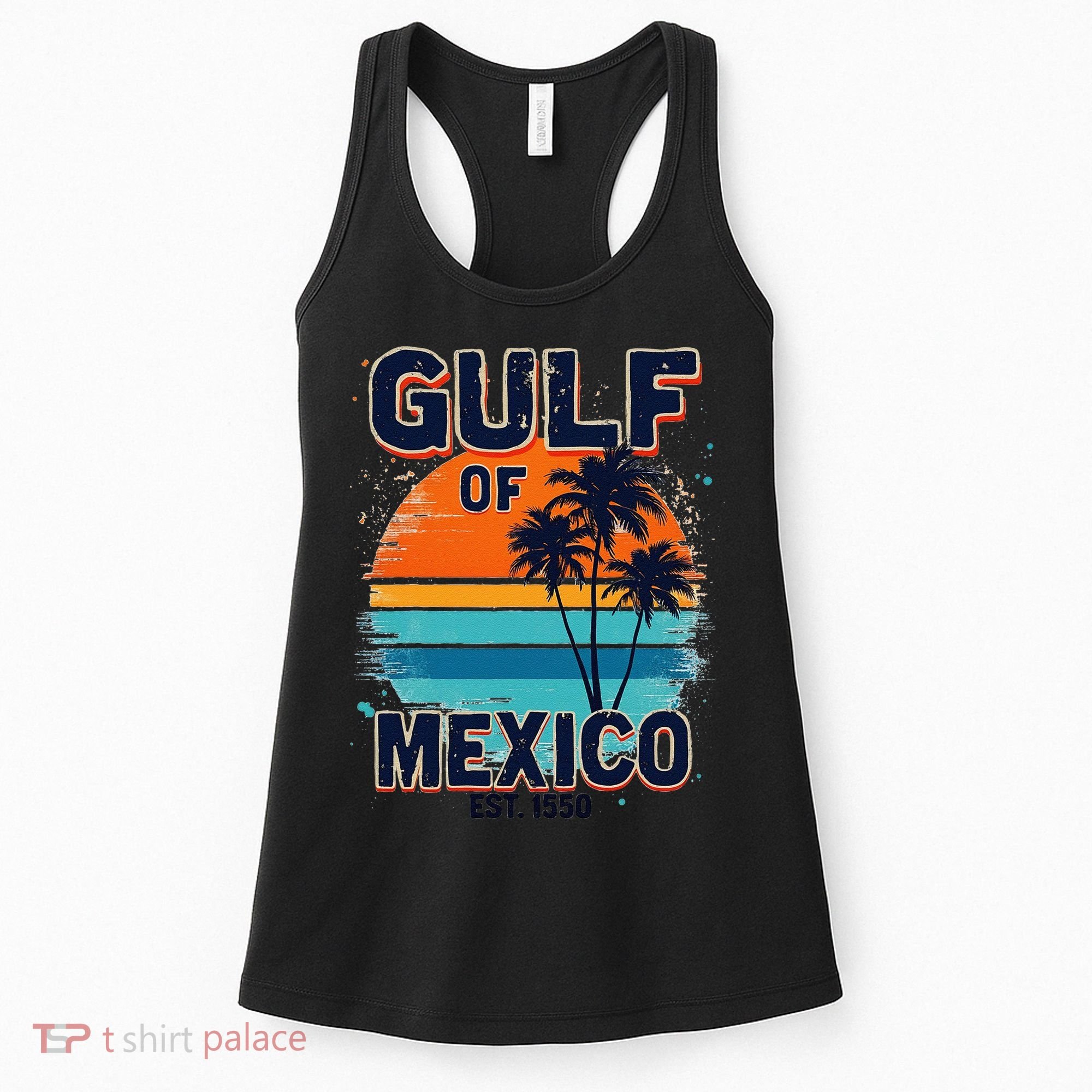 Gulf Of Mexico Since 1550 Retro Beach Women's Tank Top