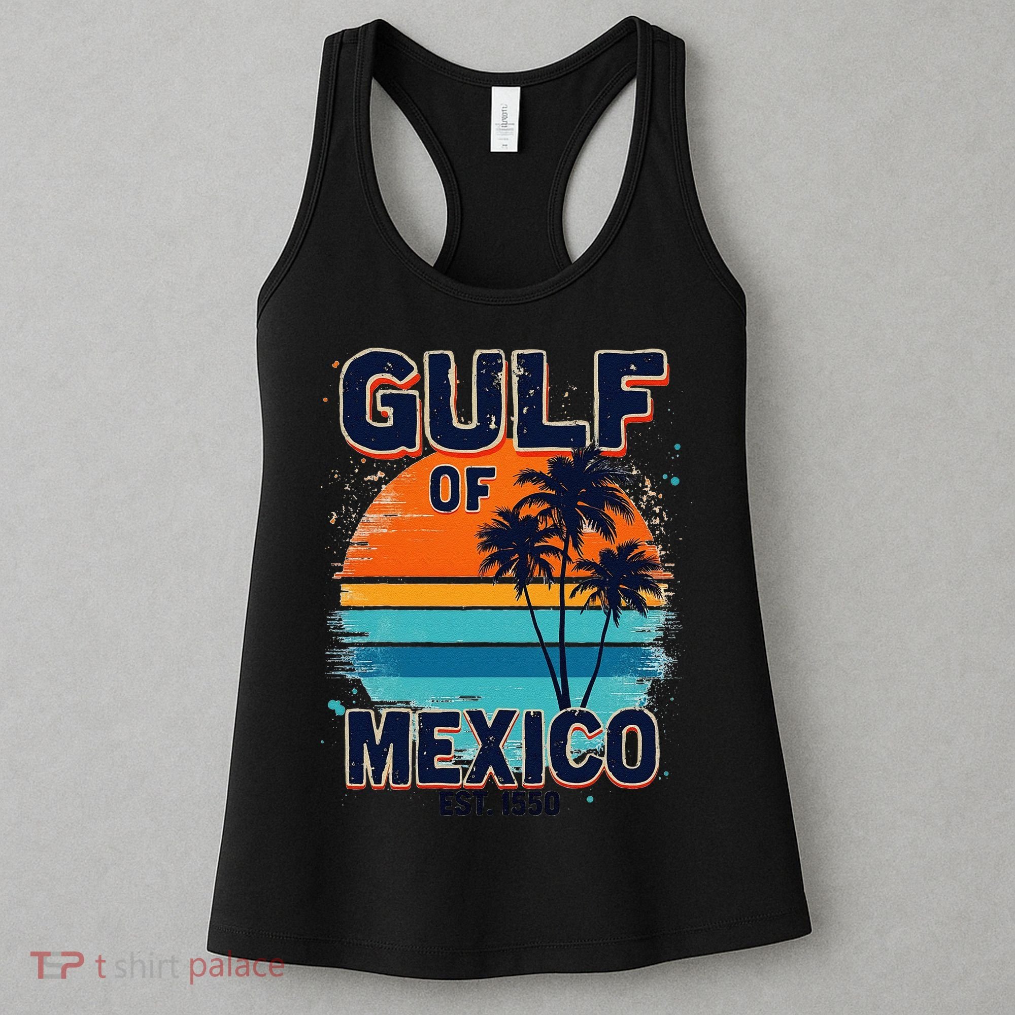 Gulf Of Mexico Since 1550 Retro Beach Women's Tank Top