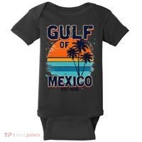 Gulf Of Mexico Since 1550 Retro Beach Baby Bodysuit thumb 0