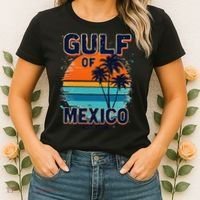 Gulf Of Mexico Since 1550 Retro Beach Women's T-Shirt thumb 2