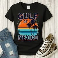 Gulf Of Mexico Since 1550 Retro Beach Women's T-Shirt thumb 3