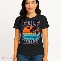 Gulf Of Mexico Since 1550 Retro Beach Women's T-Shirt thumb 4