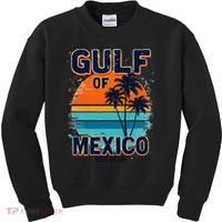 Gulf Of Mexico Since 1550 Retro Beach Kids Sweatshirt thumb 0