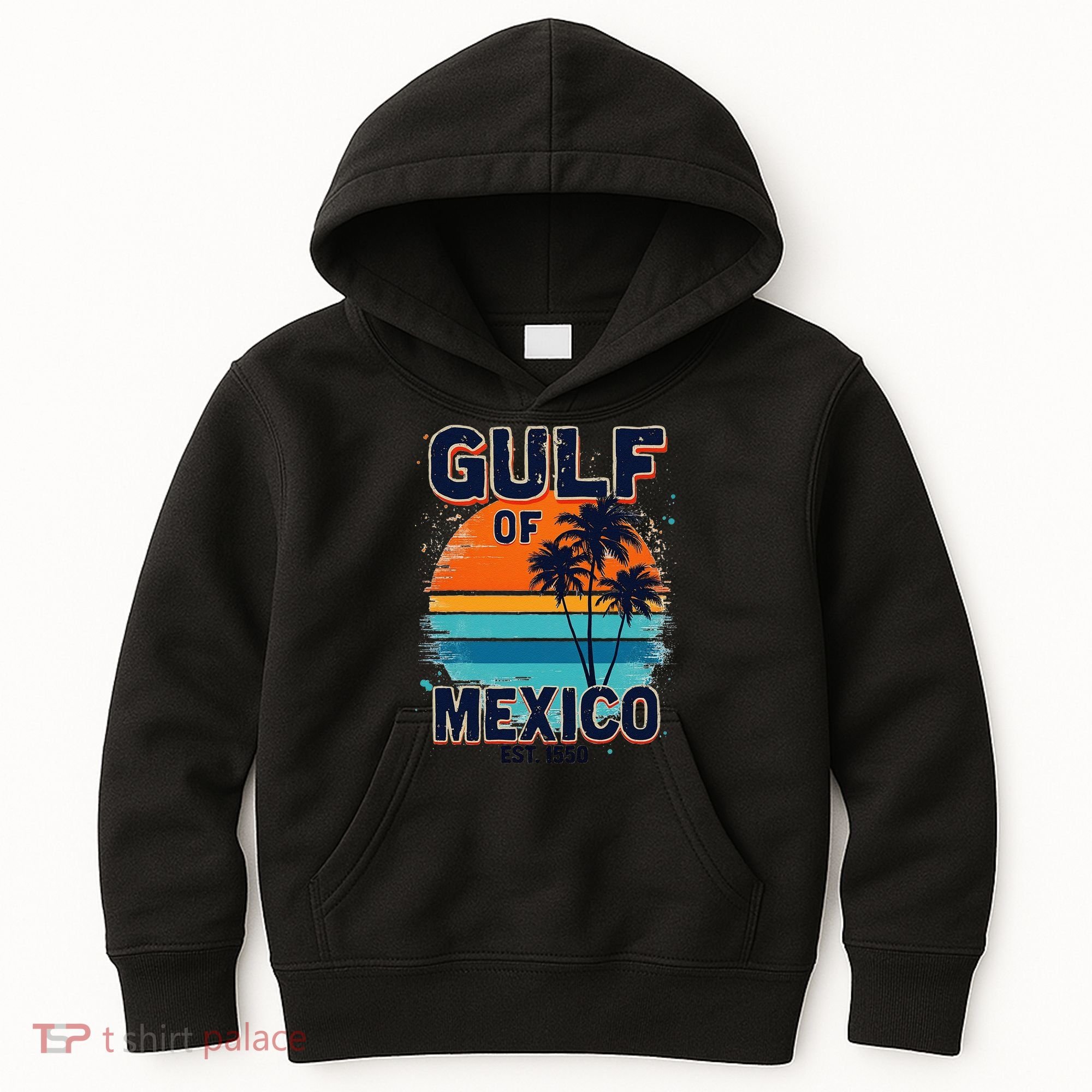 Gulf Of Mexico Since 1550 Retro Beach Kids Hoodie