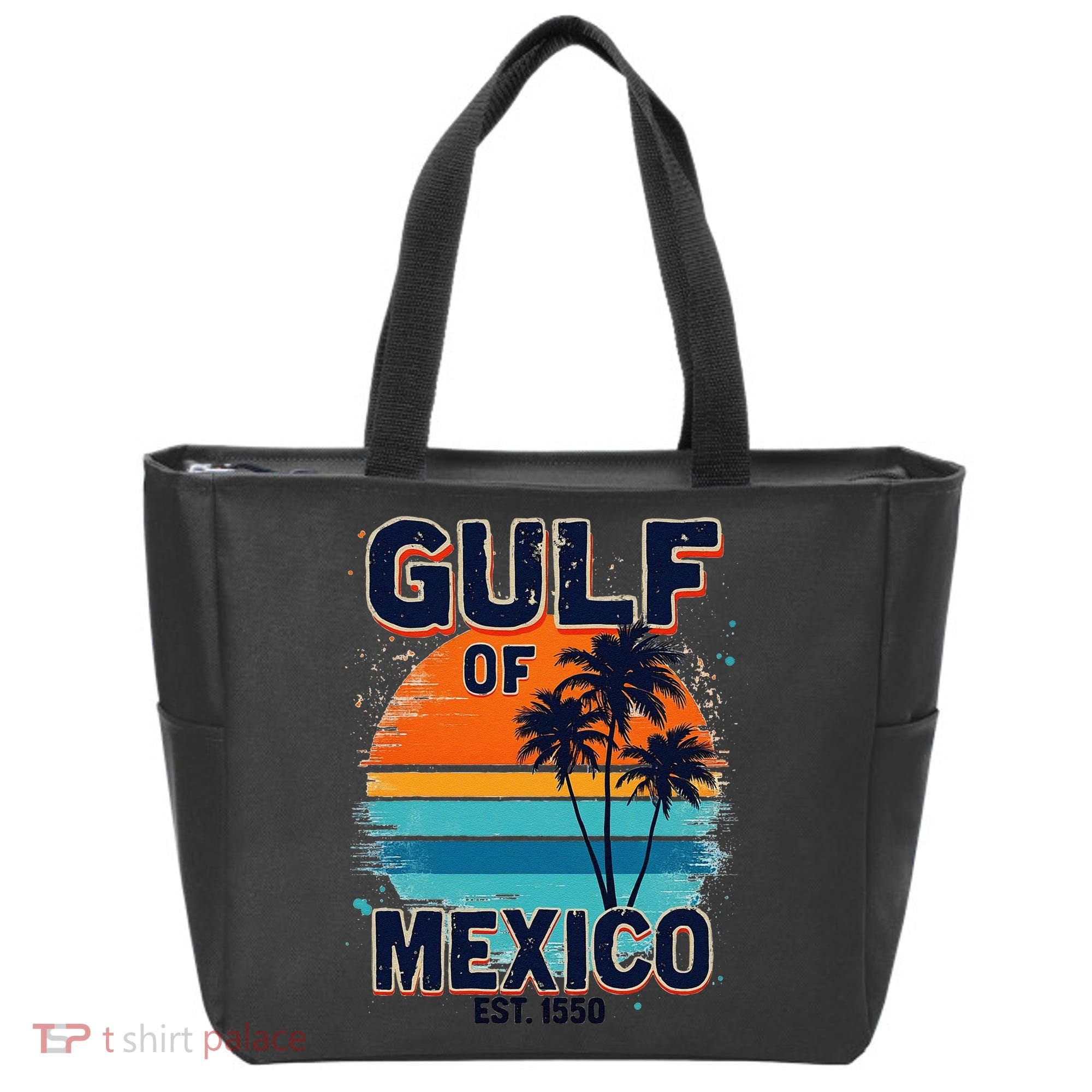 Gulf Of Mexico Since 1550 Retro Beach Tote Bag