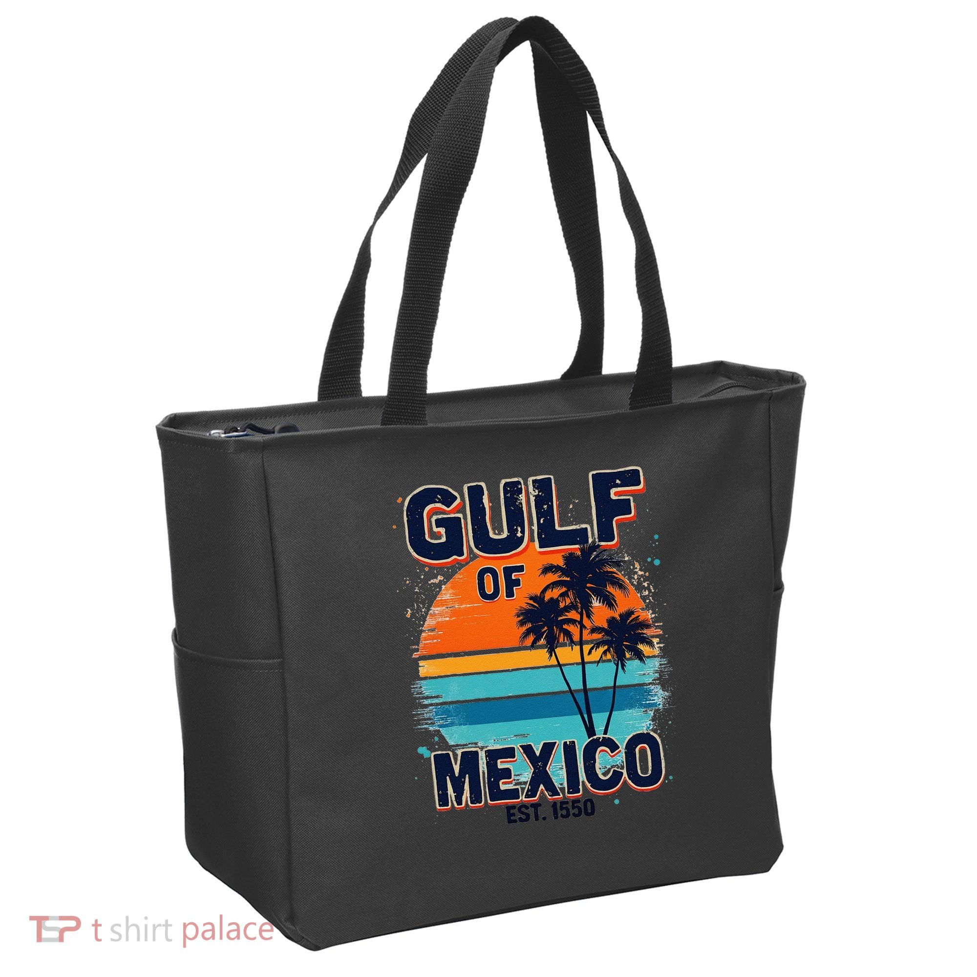 Gulf Of Mexico Since 1550 Retro Beach Tote Bag