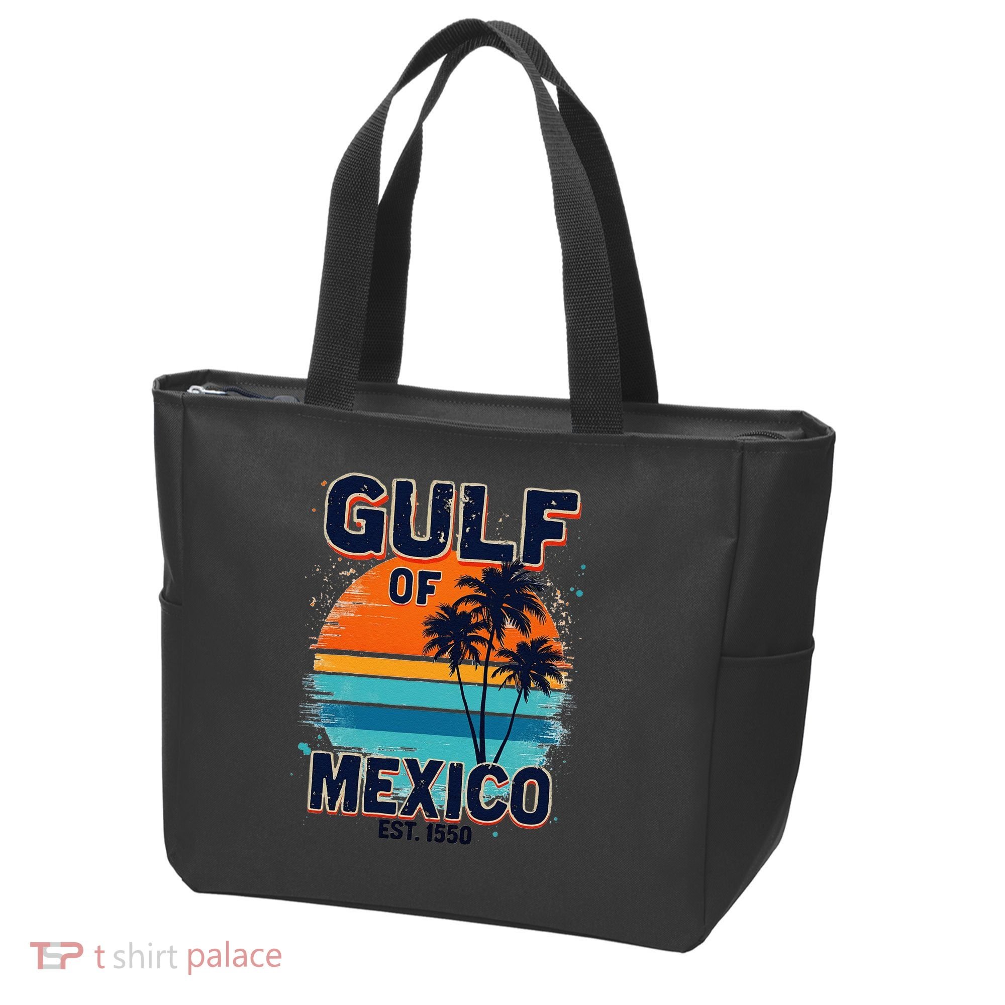 Gulf Of Mexico Since 1550 Retro Beach Tote Bag