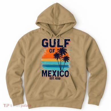 Gulf Of Mexico Since 1550 Retro Beach Hoodie