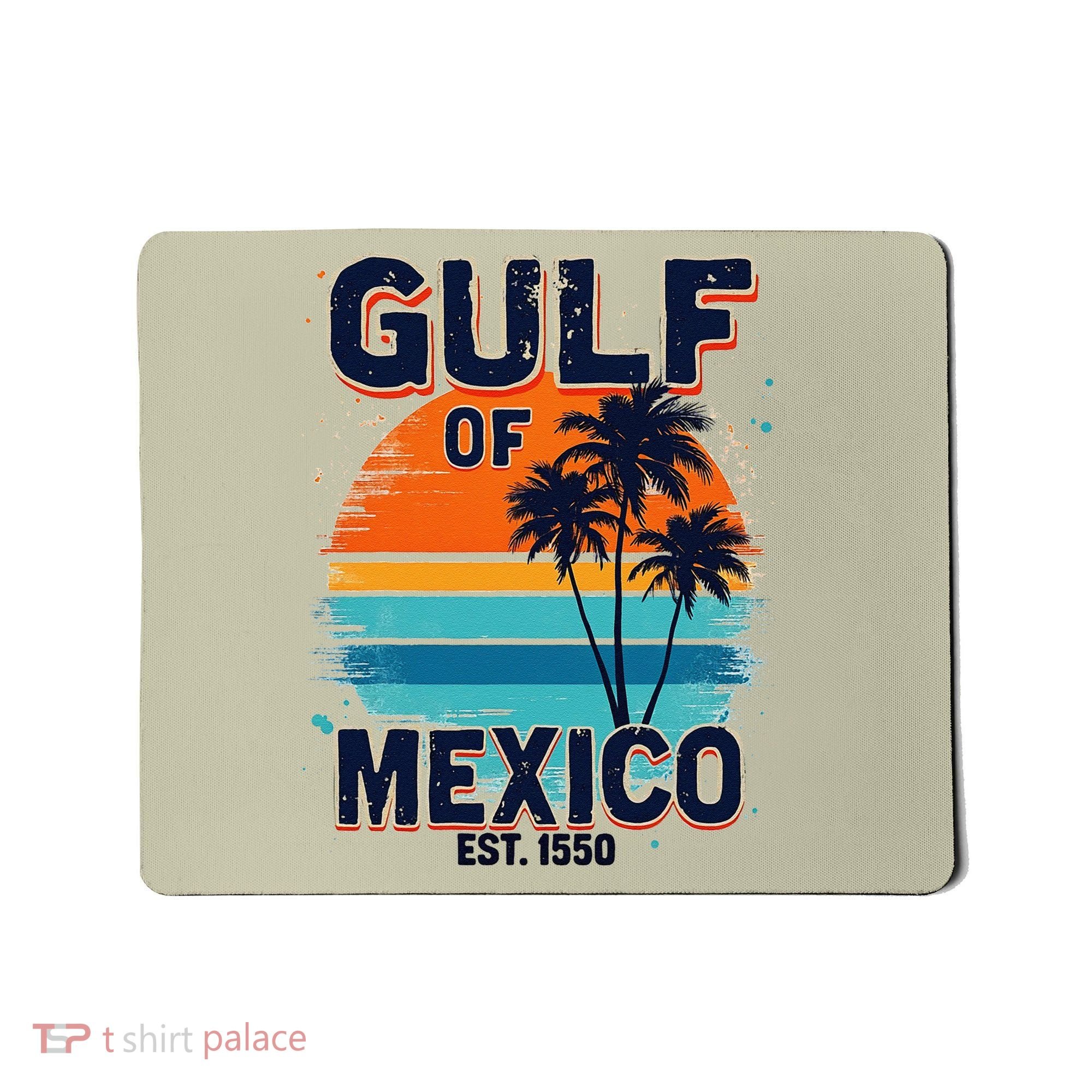Gulf Of Mexico Since 1550 Retro Beach Mousepad