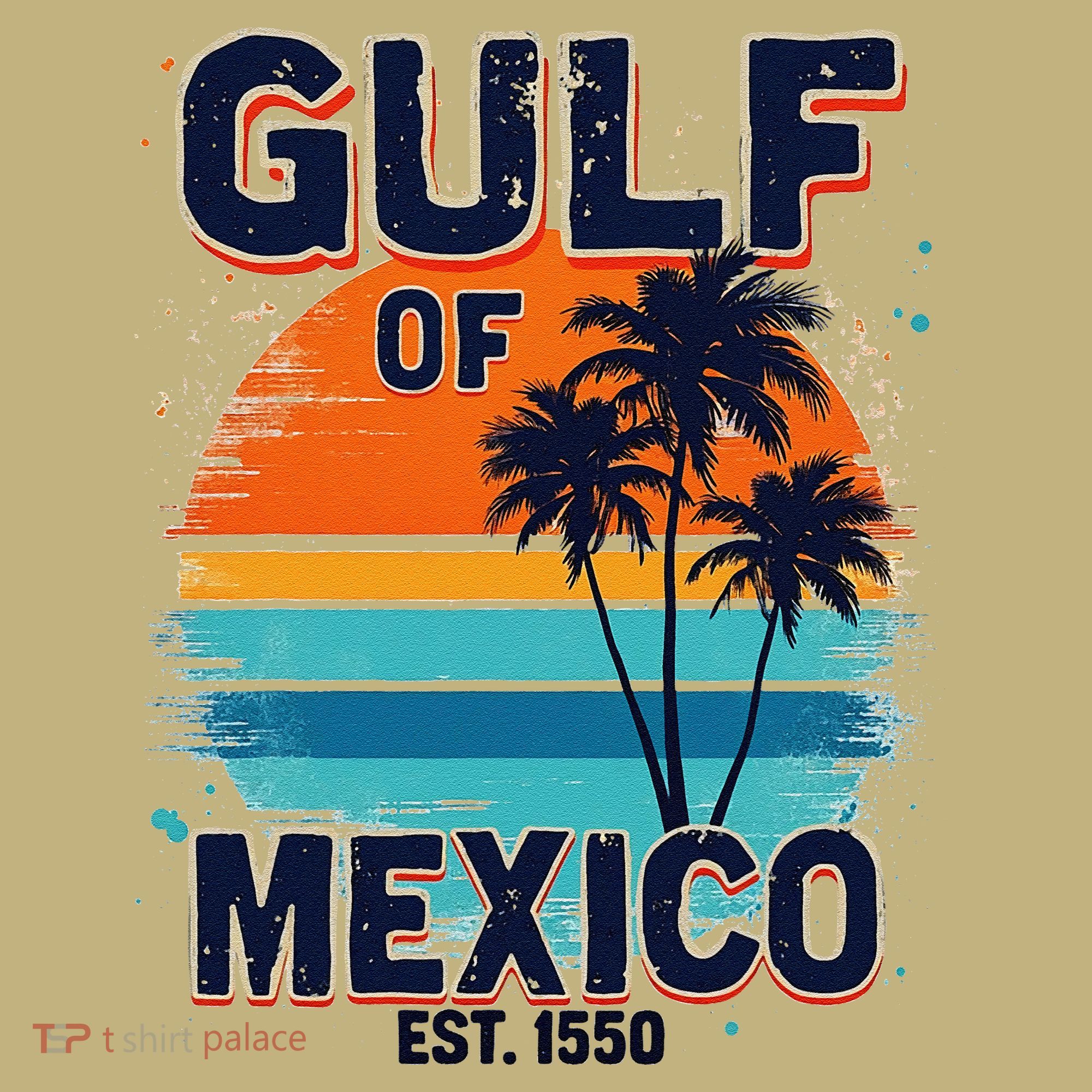 Gulf Of Mexico Since 1550 Retro Beach Mousepad