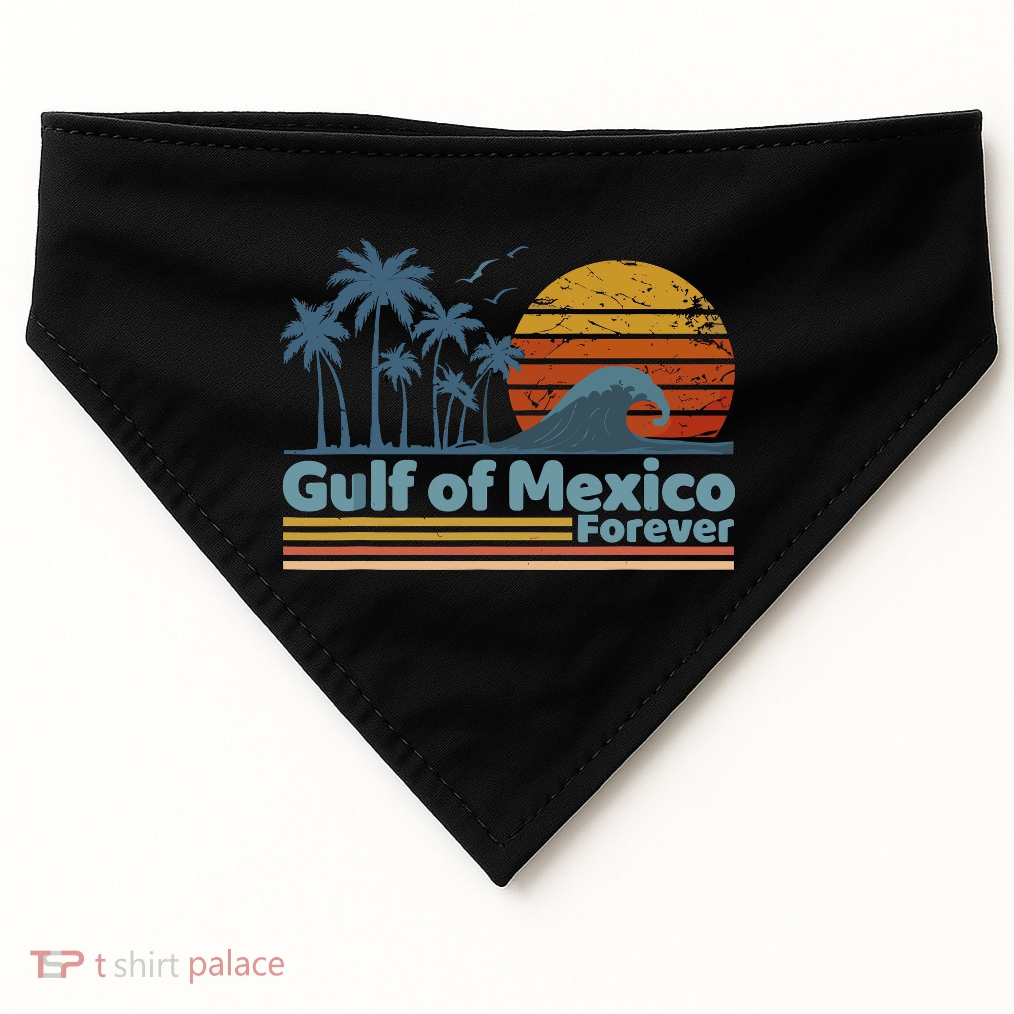 Gulf Of Mexico USA-Made Doggie Bandana