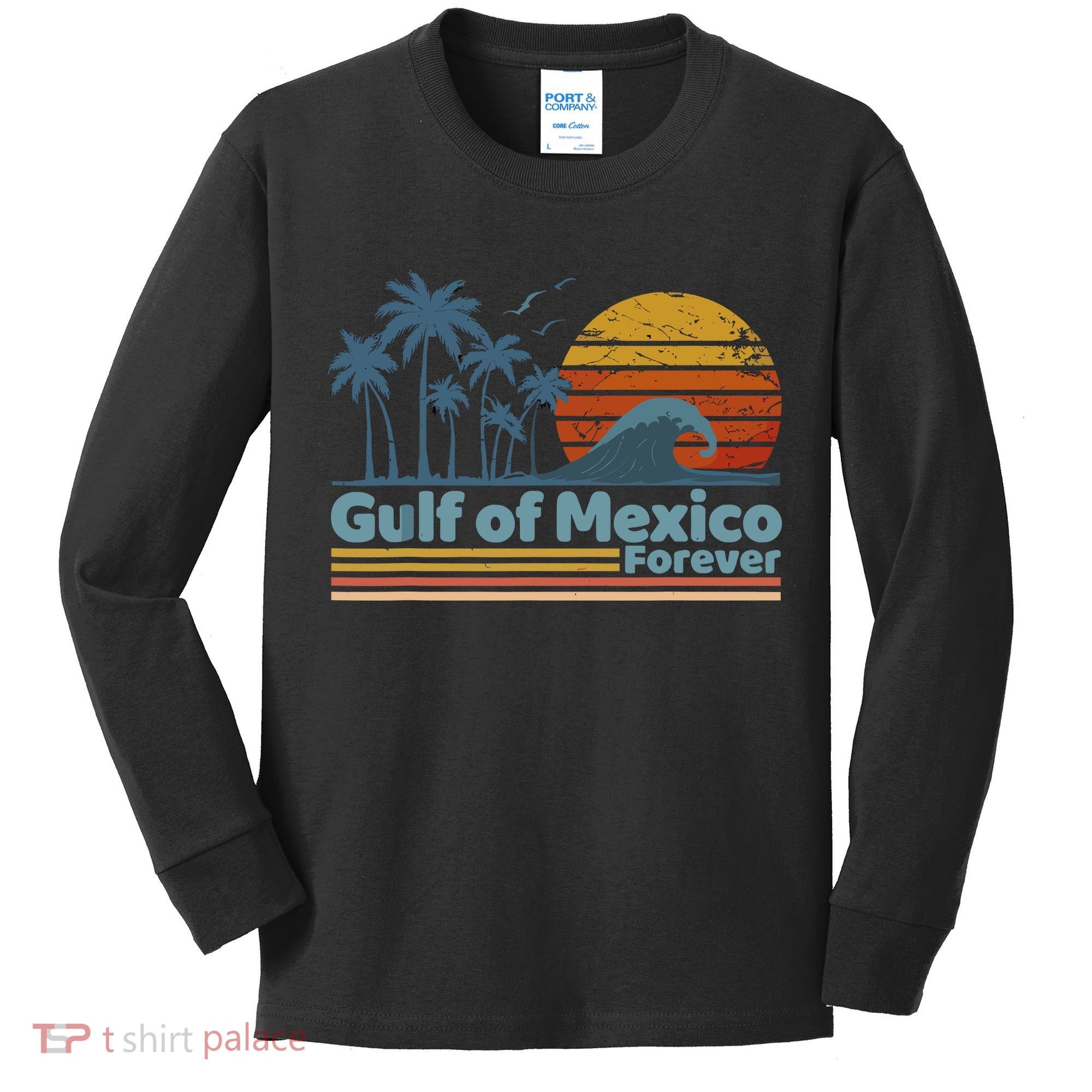 Gulf Of Mexico Kids Long Sleeve Shirt
