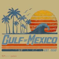 Gulf Of Mexico Est 1550 Retro Vintage Beach T-Shirt thumb 7
