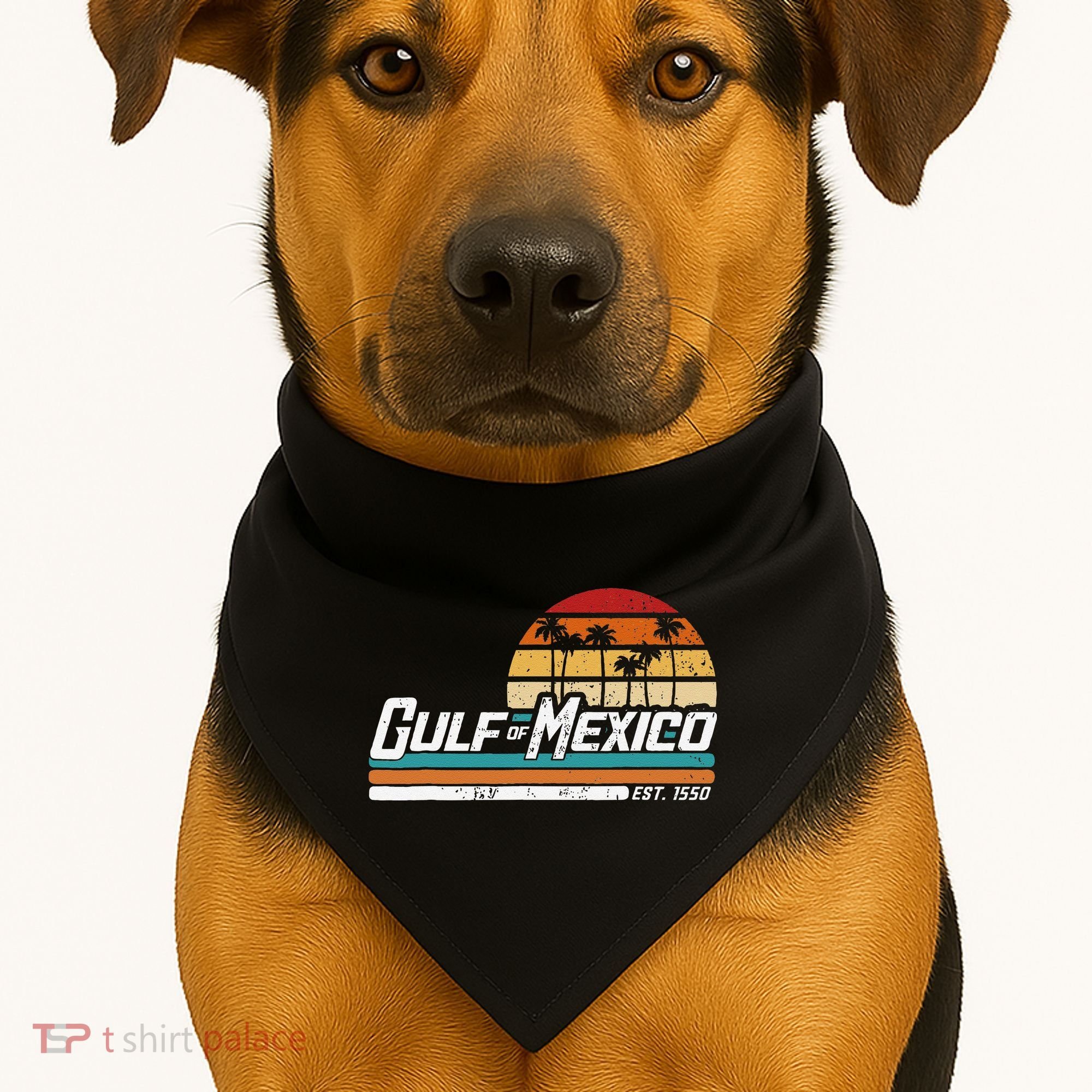 Gulf Of Mexico USA-Made Doggie Bandana