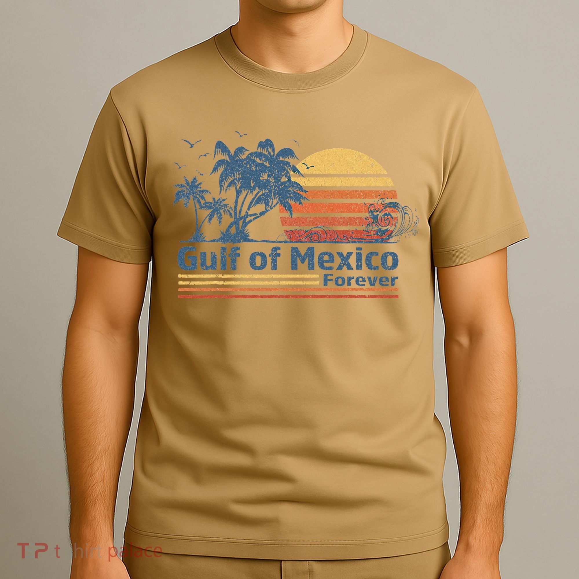 Gulf Of Mexico Forever Vintage Retro T-Shirt