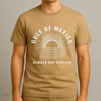 Gulf Of Mexico Always & Forever Vintage Sunset Political T-Shirt thumb 3