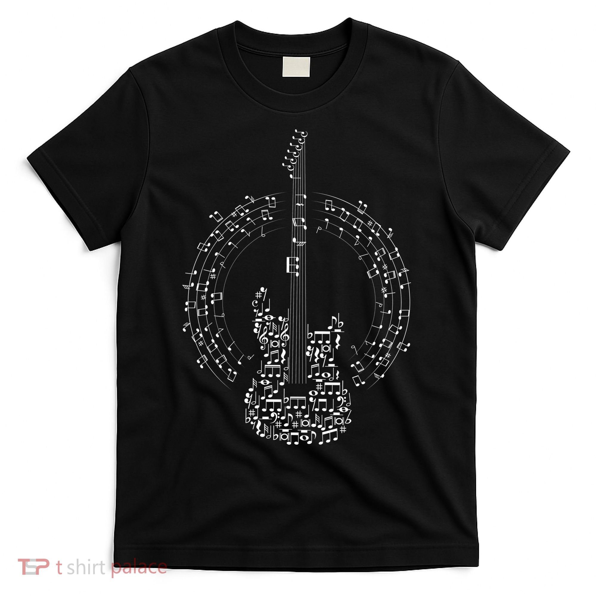 Guitar Of Musical Notes T-Shirt