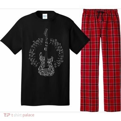 Guitar Of Musical Notes Pajama Set