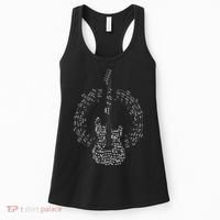 Guitar Of Musical Notes Women's Tank Top thumb 0