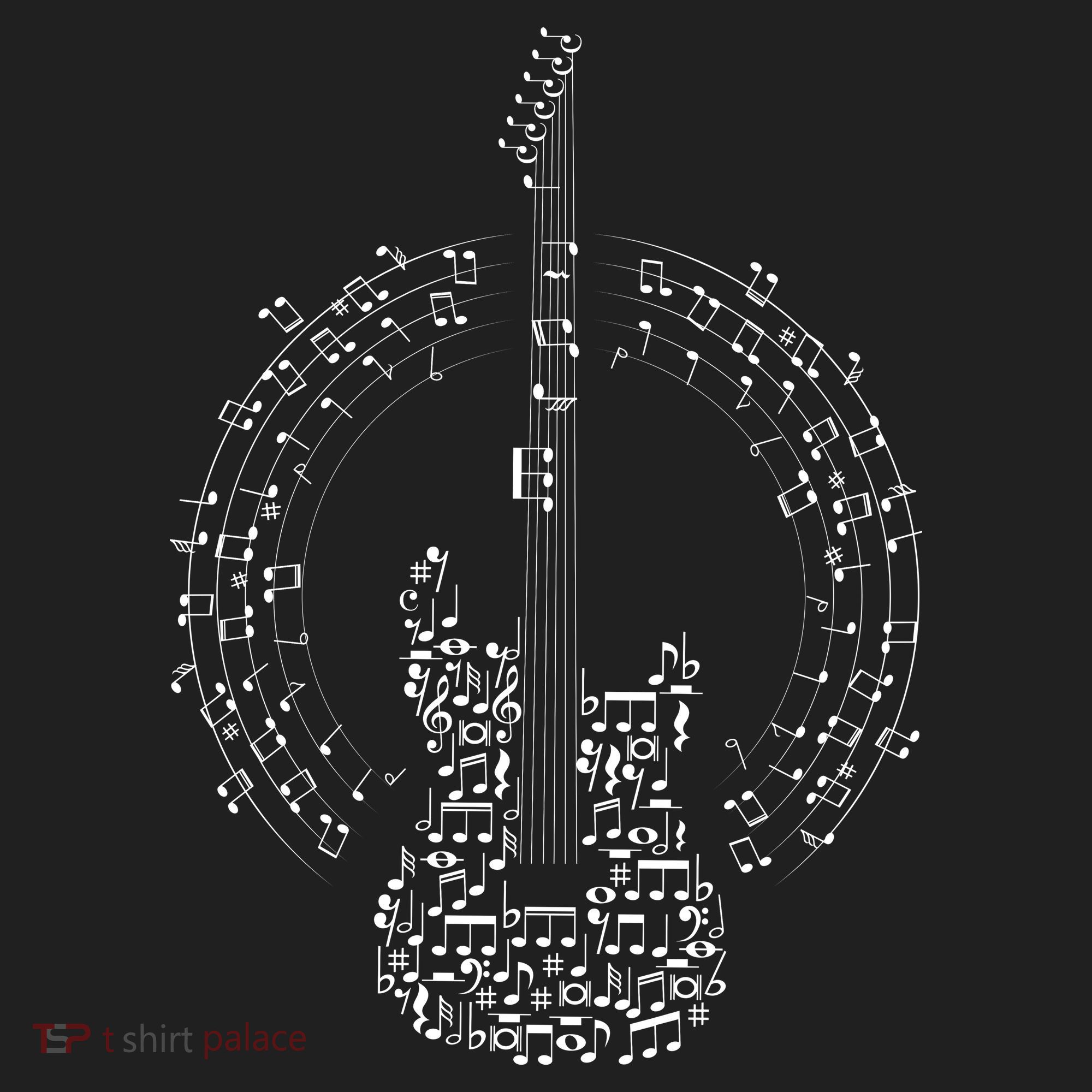 Guitar Of Musical Notes Hat