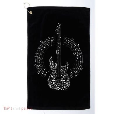 Guitar Of Musical Notes Golf Towel