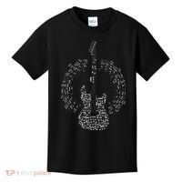 Guitar Of Musical Notes Kids T-Shirt thumb 0