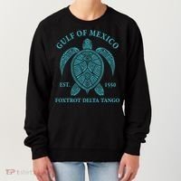 Gulf Of Mexico Turtle Foxtrot Delta Tango EST 1550 Women's Sweatshirt thumb 0