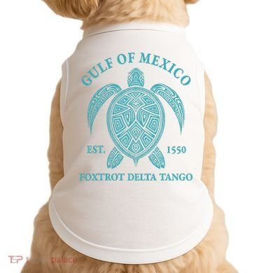 Gulf Of Mexico Turtle Foxtrot Delta Tango EST 1550 Doggie Tank