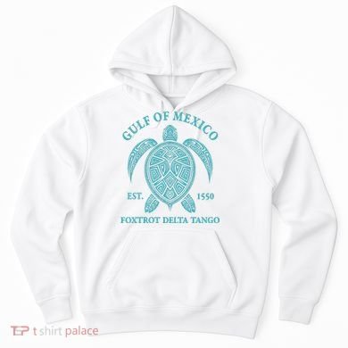 Gulf Of Mexico Turtle Foxtrot Delta Tango EST 1550 Hoodie