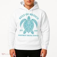 Gulf Of Mexico Turtle Foxtrot Delta Tango EST 1550 Hoodie thumb 2