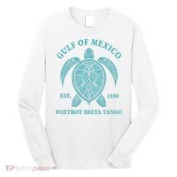Gulf Of Mexico Turtle Foxtrot Delta Tango EST 1550 Long Sleeve Shirt thumb 0