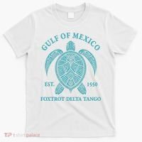 Gulf Of Mexico Turtle Foxtrot Delta Tango EST 1550 T-Shirt thumb 0
