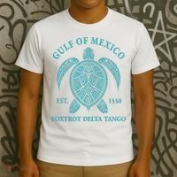 Gulf Of Mexico Turtle Foxtrot Delta Tango EST 1550 T-Shirt thumb 3