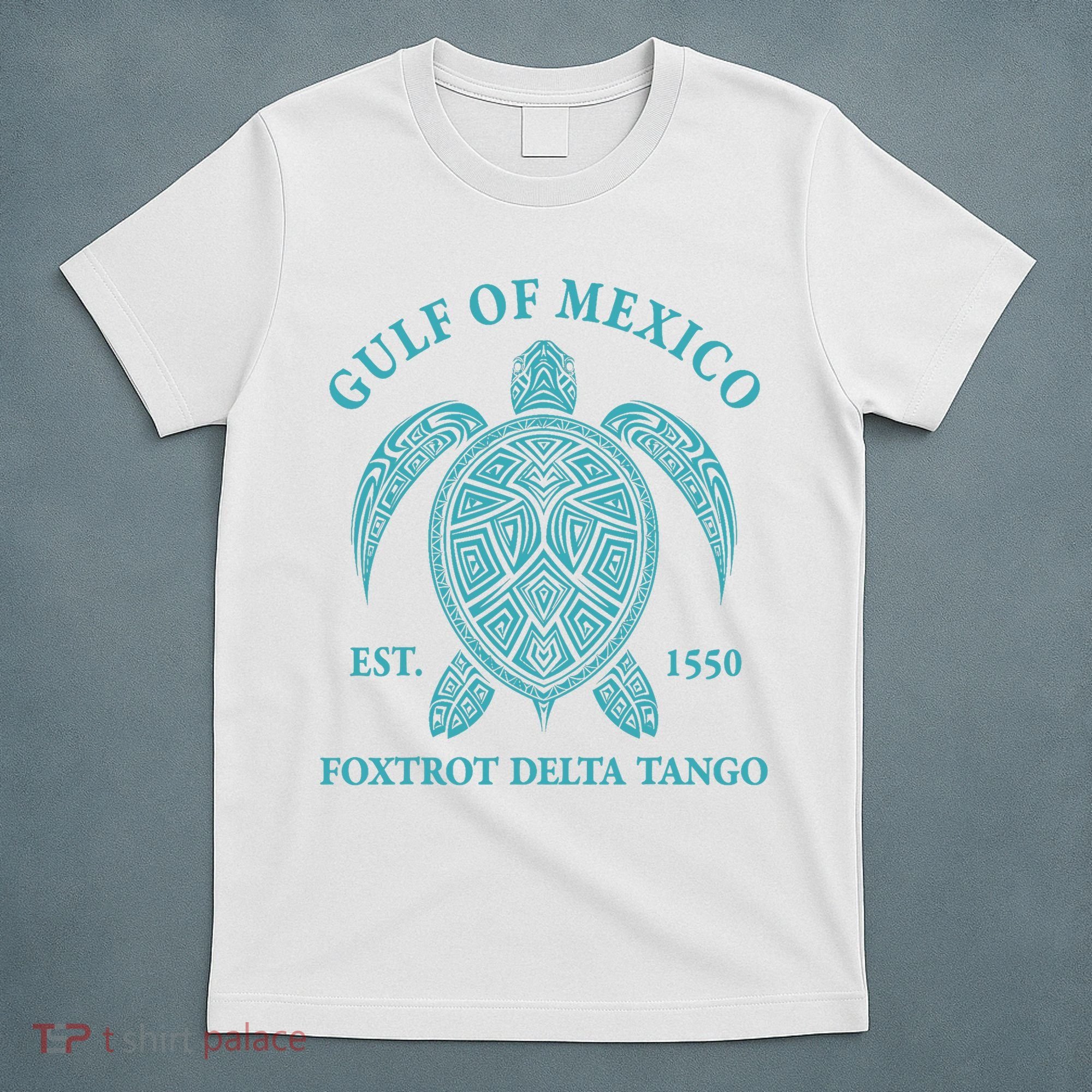 Gulf Of Mexico Turtle Foxtrot Delta Tango EST 1550 T-Shirt