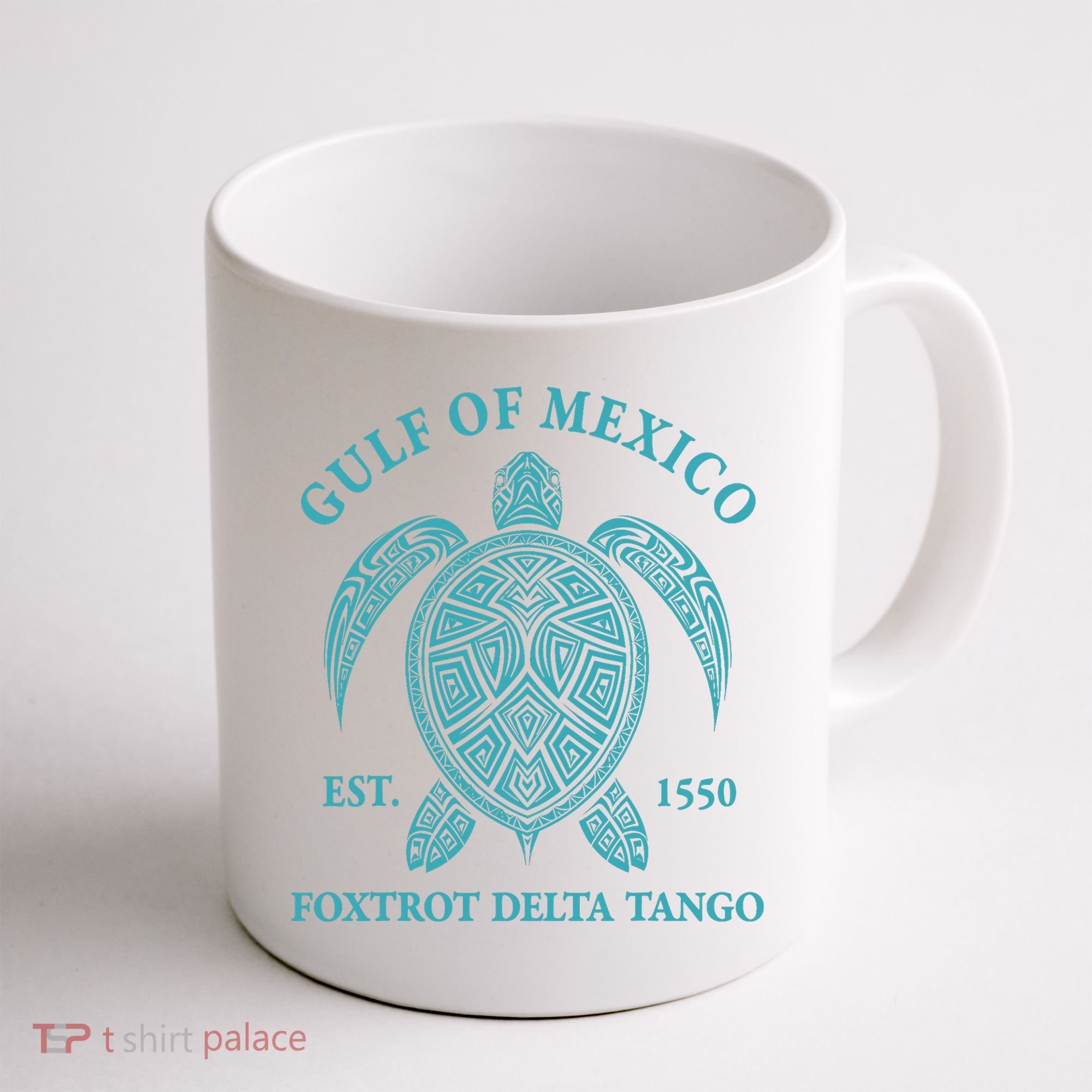 Gulf Of Mexico Turtle Foxtrot Delta Tango EST 1550 Coffee Mug
