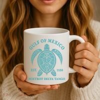 Gulf Of Mexico Turtle Foxtrot Delta Tango EST 1550 Coffee Mug thumb 3