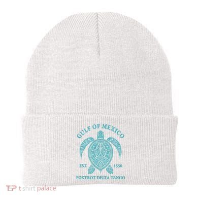 Gulf Of Mexico Turtle Foxtrot Delta Tango EST 1550 Beanie
