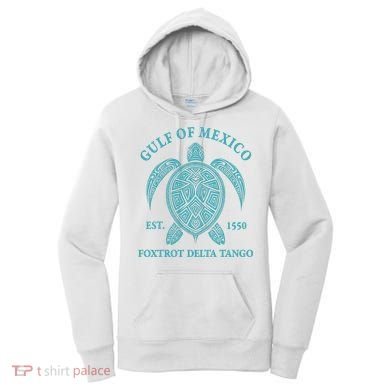 Gulf Of Mexico Turtle Foxtrot Delta Tango EST 1550 Women's Hoodie