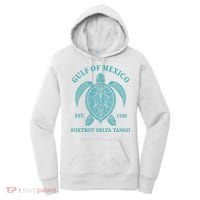 Gulf Of Mexico Turtle Foxtrot Delta Tango EST 1550 Women's Hoodie thumb 0