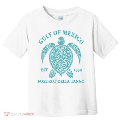 Gulf Of Mexico Turtle Foxtrot Delta Tango EST 1550 Toddler T-Shirt