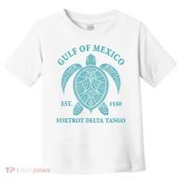 Gulf Of Mexico Turtle Foxtrot Delta Tango EST 1550 Toddler T-Shirt thumb 0