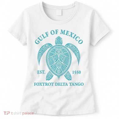 Gulf Of Mexico Turtle Foxtrot Delta Tango EST 1550 Women's T-Shirt