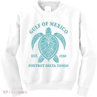 Gulf Of Mexico Turtle Foxtrot Delta Tango EST 1550 Kids Sweatshirt thumb 0